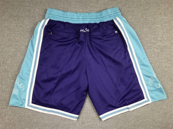 Los Angeles Lakers City Edition Purple shorts back