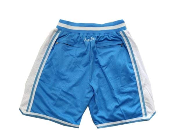 Los Angeles Lakers Light Blue Shorts bacl