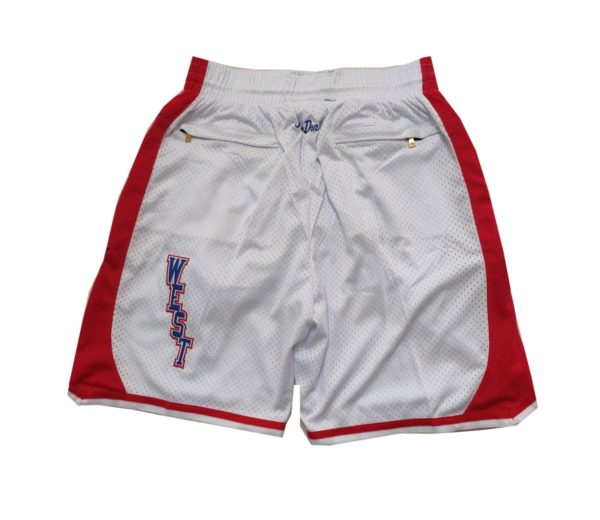 NBA All-Star West Shorts White back