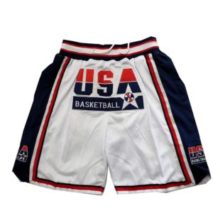 USA 1992 Dream Team Basketball Shorts White