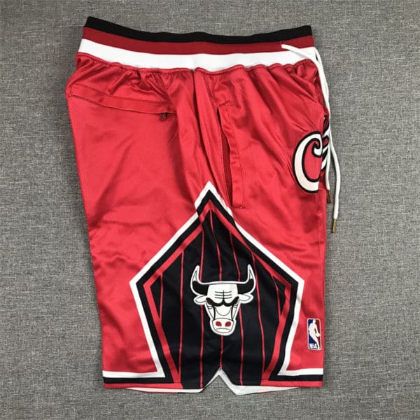 Chicago Bulls Red Basketball Edition Shorts CHICAGO side