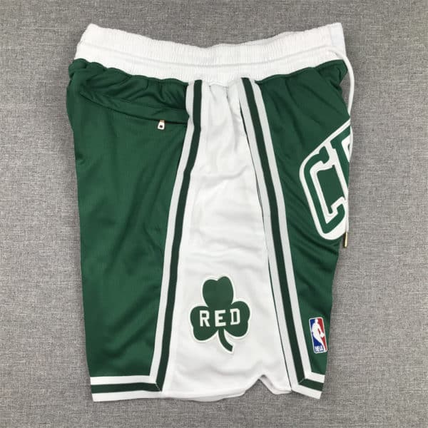 Men's Kelly GreenWhite Boston Celtics 202122 City Edition Shorts side
