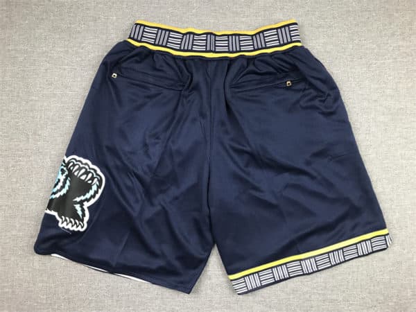 Men's Navy Memphis Grizzlies 202122 City Edition Shorts back