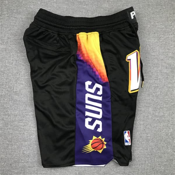 Men's Phoenix Suns Black 202021 City Edition Shorts side