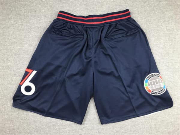 Philadelphia 76ers Nike 202122 City Edition Swingman Shorts - Navy back