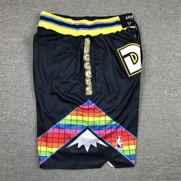 Denver Nuggets 2022 Navy City Edition Shorts side 1 Copy