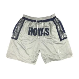 Georgetown HOYAS University 1995-96 Gray Basketball Shorts