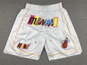 Miami Heat 2023 White City Edition Shorts