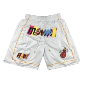 Miami Heat 2023 White City Edition Shorts