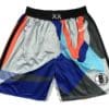 Front view of Brooklyn Nets 2023-24 City Edition Swingman Shorts featuring a distinctive design with the Nets logo and city edition details.