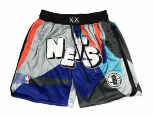 Front view of Brooklyn Nets 2023-24 City Edition Swingman Shorts featuring a distinctive design with the Nets logo and city edition details.