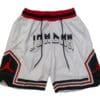 Front view of Jordan Sport Diamond White Shorts featuring a clean, minimalist design.