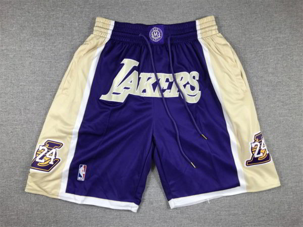 Kobe Bryant Los Angeles Lakers Hardwood Classic 1996 2016 Hall Of Fame Purple Shorts