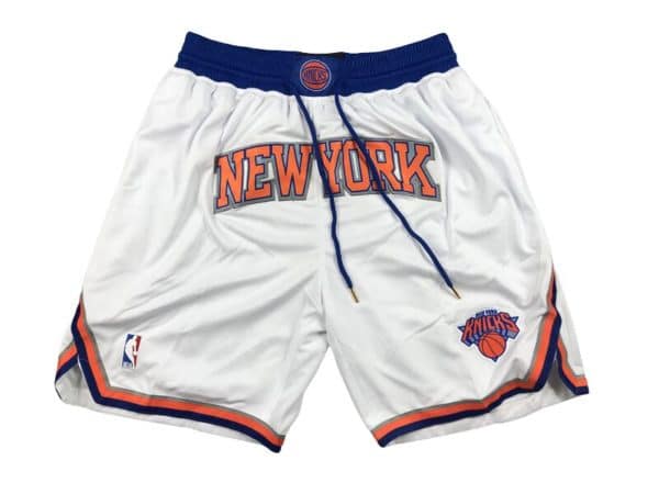 Mens New York Knicks Nike White Association Edition Swingman Shorts