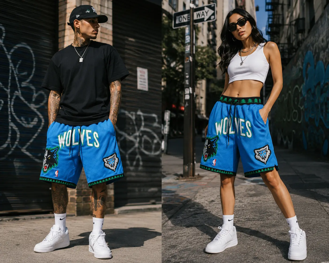 Minnesota Timberwolves Blue Throwback Shorts 2 Minnesota Timberwolves Blue Throwback Shorts