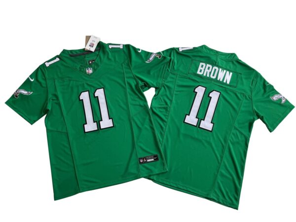 A.J. Brown Philadelphia Eagles Kelly Green Vapor Limited Jersey rotated 1