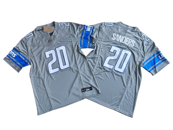 Barry Sanders Detroit Lions Steel Gray Color Rush Limited Jersey