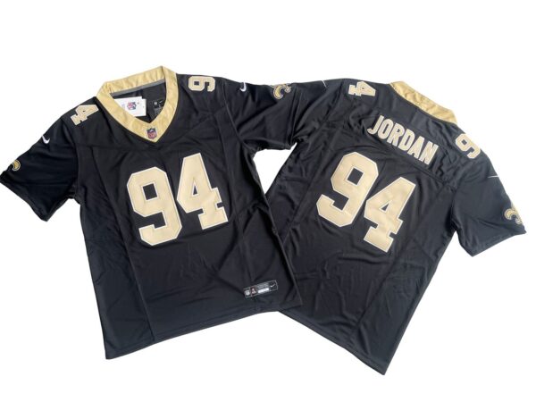 Cameron Jordan New Orleans Saints Black Vapor Limited Jersey rotated 1