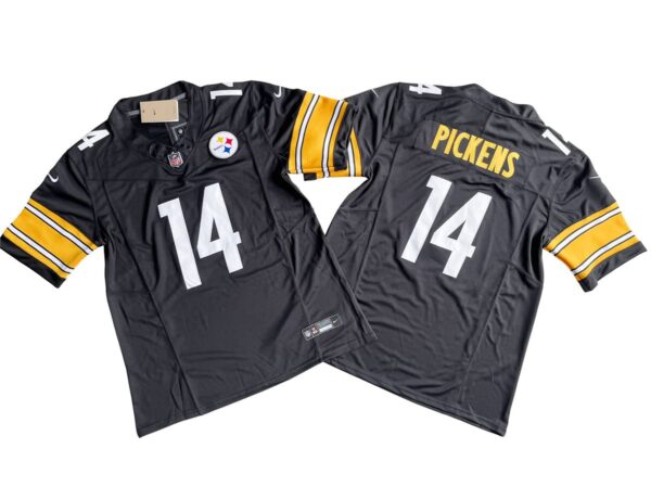 George Pickens 14 Pittsburgh Steelers Black Vapor Limited Jersey