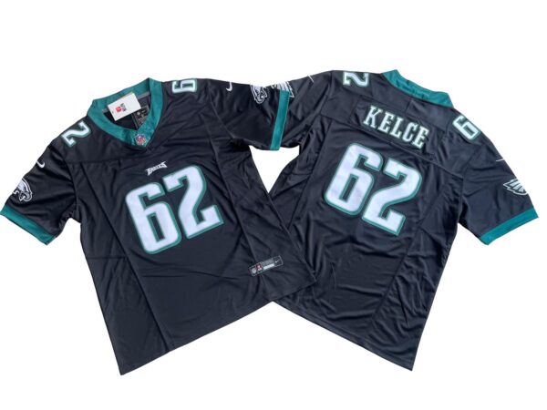 Jason Kelce Philadelphia Eagles Black Vapor Limited Jersey rotated 1