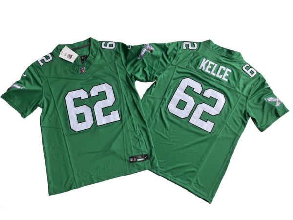 Jason Kelce Philadelphia Eagles Kelly Green Vapor Limited Jersey rotated 1