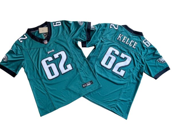 Jason Kelce Philadelphia Eagles Midnight Green Vapor Limited Jersey rotated 1