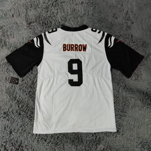 Joe Burrow White Cincinnati Bengals Game Jersey back