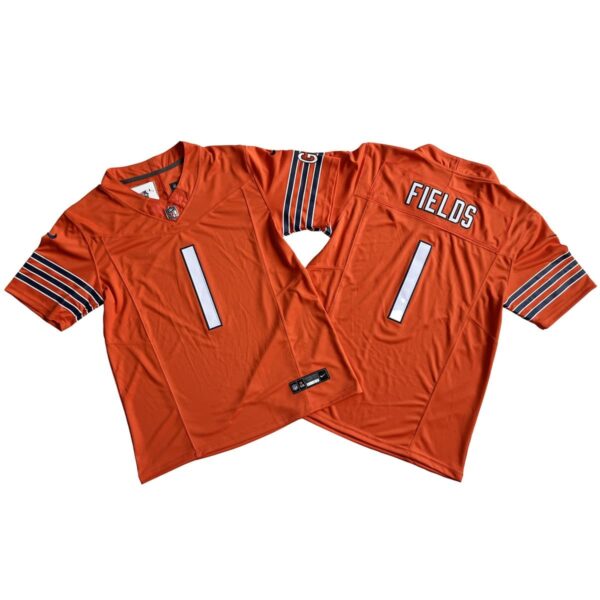 Justin Fields Chicago Bears Vapor Limited Jersey Orange