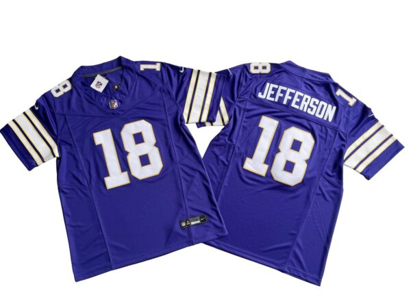 Justin Jefferson Minnesota Vikings Purple Vapor Limited Jersey rotated 1