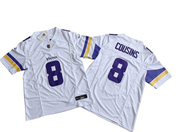 Kirk Cousins Minnesota Vikings White Vapor Limited Jersey rotated 1