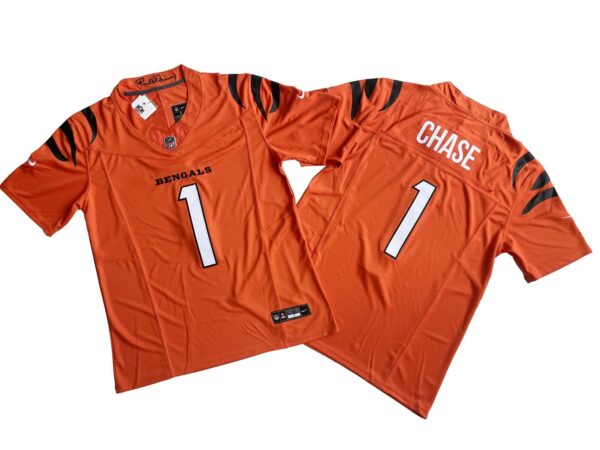 Marr Chase Cincinnati Bengals Orange Vapor Limited Jersey rotated 1