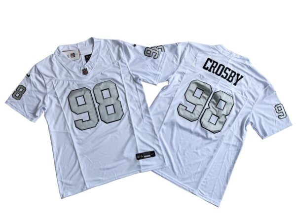 Maxx Crosby Las Vegas Raiders White Alternate Game Jersey rotated 1