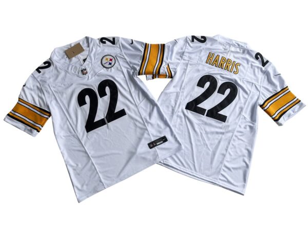 Najee Harris Pittsburgh Steelers White Vapor Limited Jersey