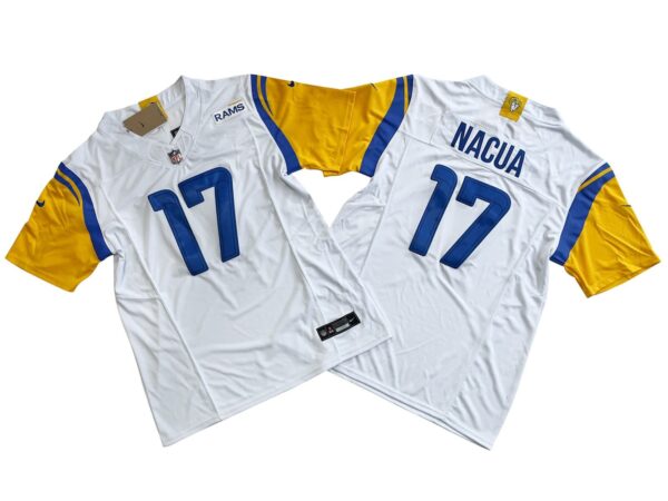 Puka Nacua Los Angeles Rams White Vapor Limited Jersey rotated 1