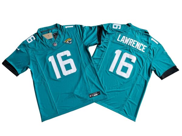 Trevor Lawrence Jacksonville Jaguars Teal Vapor Limited Jersey rotated 1