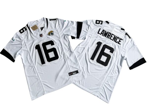 Trevor Lawrence Jacksonville Jaguars White Vapor Limited Jersey rotated 1