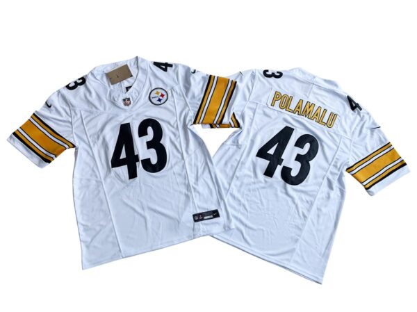 Troy Polamalu Pittsburgh Steelers White Vapor Limited Jersey