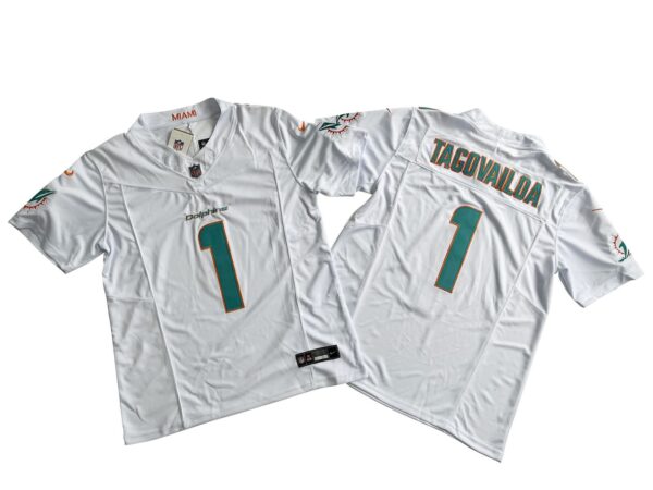 Tua Tagovailoa Miami Dolphins White Limited Jersey rotated 1