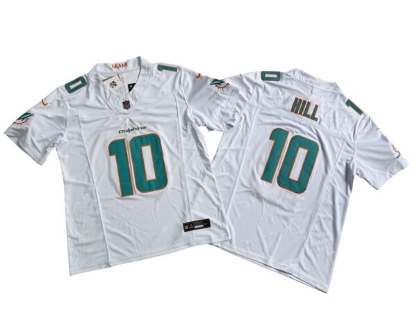 Tyreek Hill Miami Dolphins White Limited Jersey rotated 1