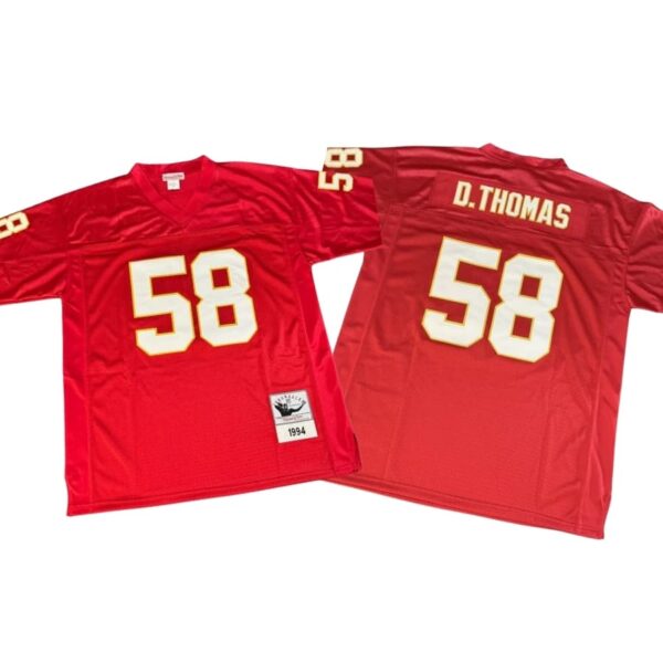 1994 Mitchell & Ness Derrick Thomas #58 Throwback Jersey KC Chiefs