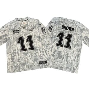 A. J. Brown #11 Vapor FUSE Jersey Salute To Service Arctic Eagles NWT