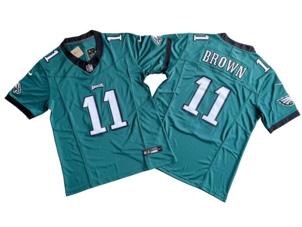 A.J. Brown 11 Philadelphia Eagles Vapor F.U.S.E. Limited Jersey – Green