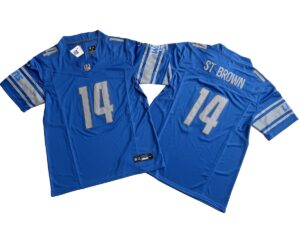 Amon-Ra St. Brown Detroit Lions Vapor Limited Jersey – Blue