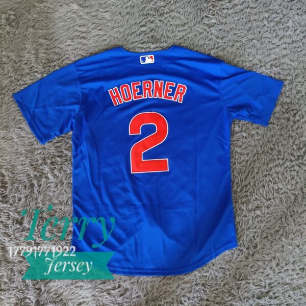 Chicago Cubs Nico Hoerner #2 Royal Stitched Jersey