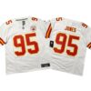 Chris Jones #95 Vapor FUSE Jersey Mens White Elite Quality Kansas City Chiefs