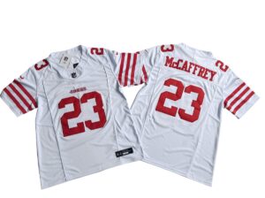 Christian McCaffrey 23 San Francisco 49ers Vapor F.U.S.E. Limited Jersey – White