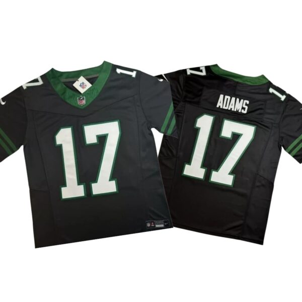 Davante Adams #17 Vapor FUSE Jersey Black Elite Quality New York Jets