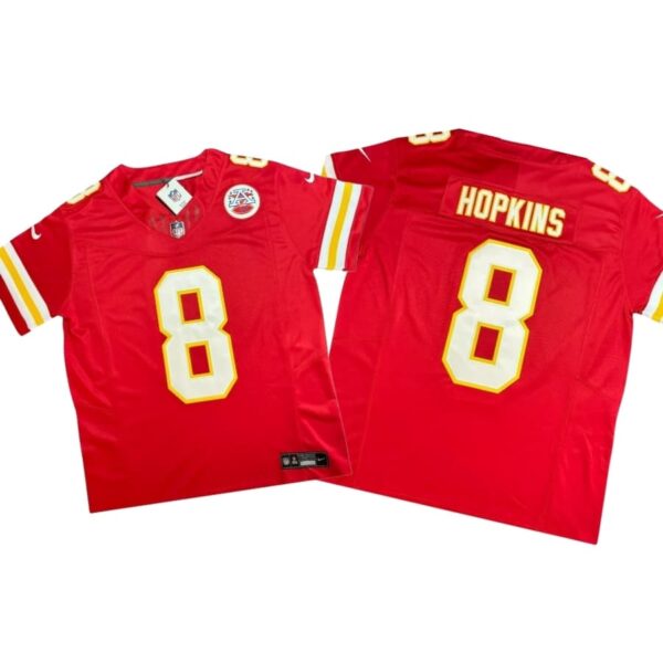 DeAndre Hopkins #8 Vapor FUSE Jersey Red Elite Quality Kansas City Chiefss