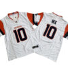 Denver Broncos 10# Bo Nix Nike White Vapor F.U.S.E. Limited Jersey