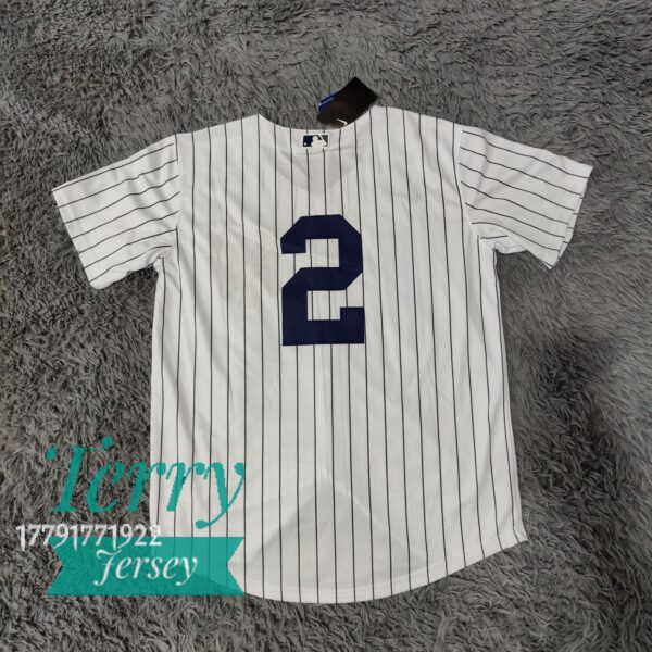 Derek Jeter New York Yankees Number Jersey White back